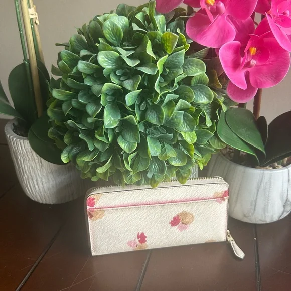Coach Floral Wallet and Wristlet Set.